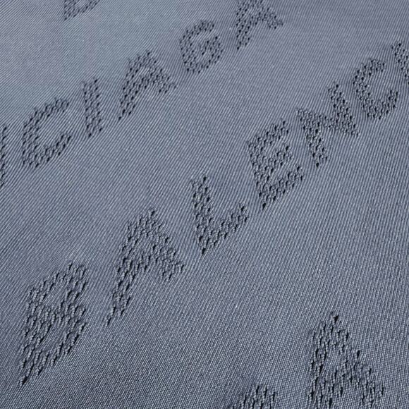 Balenciaga Black Knit Perforated Logo Turtleneck Medium - Picture 6 of 6